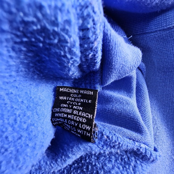 The Black Dog Hoodie Mens XS Blue Legacy Collection Dog Graphic Pullover Sweater - Picture 7 of 10